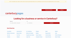 Desktop Screenshot of canterburypages.co.uk